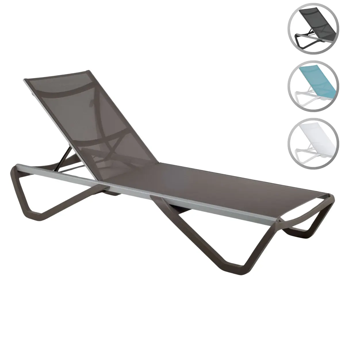 Furnish Theory Seabreeze Deck Patio Sunlounger Sun Lounger Lounge Chair Sling Chaise Lounger (Various Frame & Mesh Configurations)